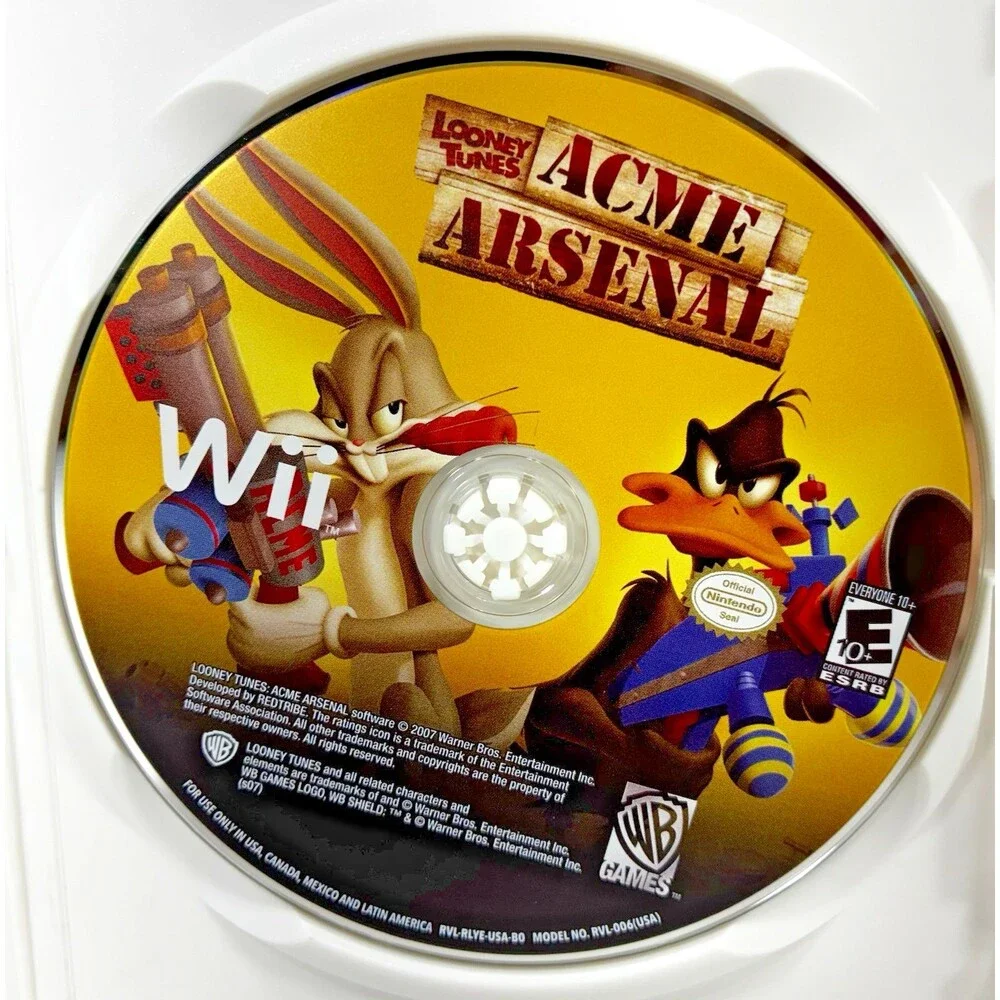 Looney Tunes: Acme Arsenal Nintendo Wii 2007 WB Games Complete w/ Manual Tested